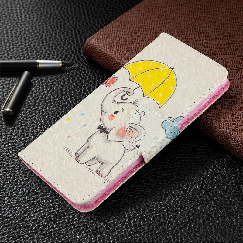 Folio Cover Samsung Galaxy A41 Cucciolo Di Elefante