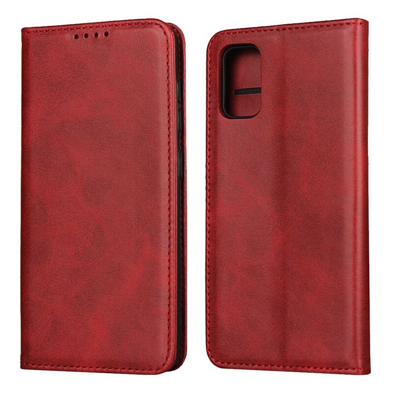 Folio Cover Samsung Galaxy A41 Custodia in pelle Stile Pelle Sobrietà