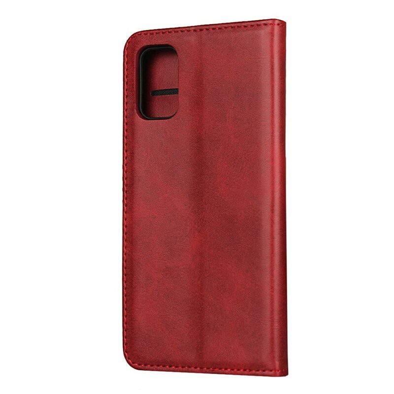 Folio Cover Samsung Galaxy A41 Custodia in pelle Stile Pelle Sobrietà