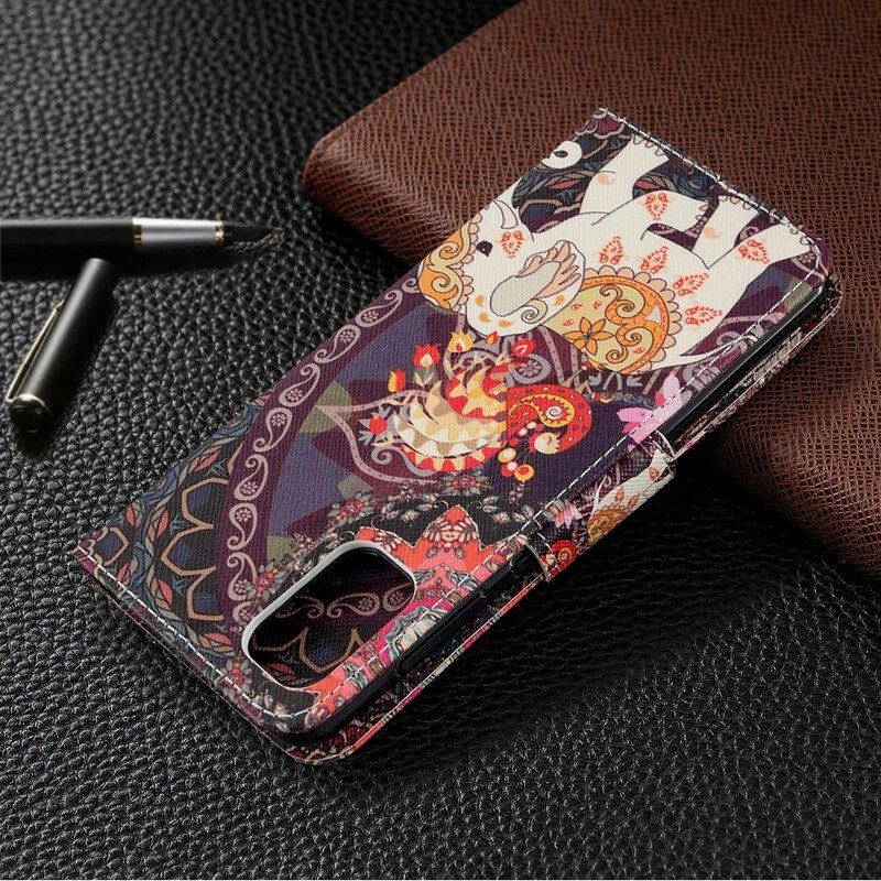 Folio Cover Samsung Galaxy A41 Elefante Indiano