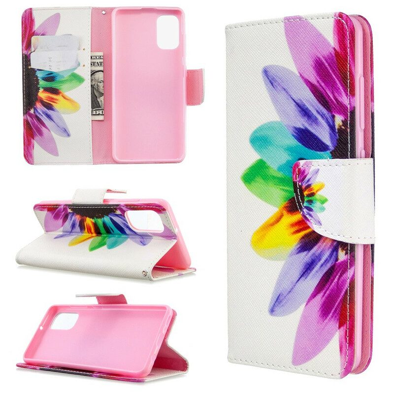 Folio Cover Samsung Galaxy A41 Fiore Dell'acquerello