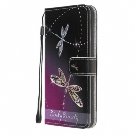 Folio Cover Samsung Galaxy A41 Libellule Strappy