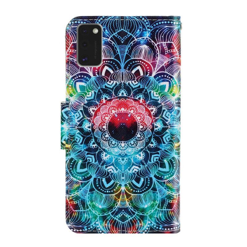 Folio Cover Samsung Galaxy A41 Mandala Con Spalline Vistose