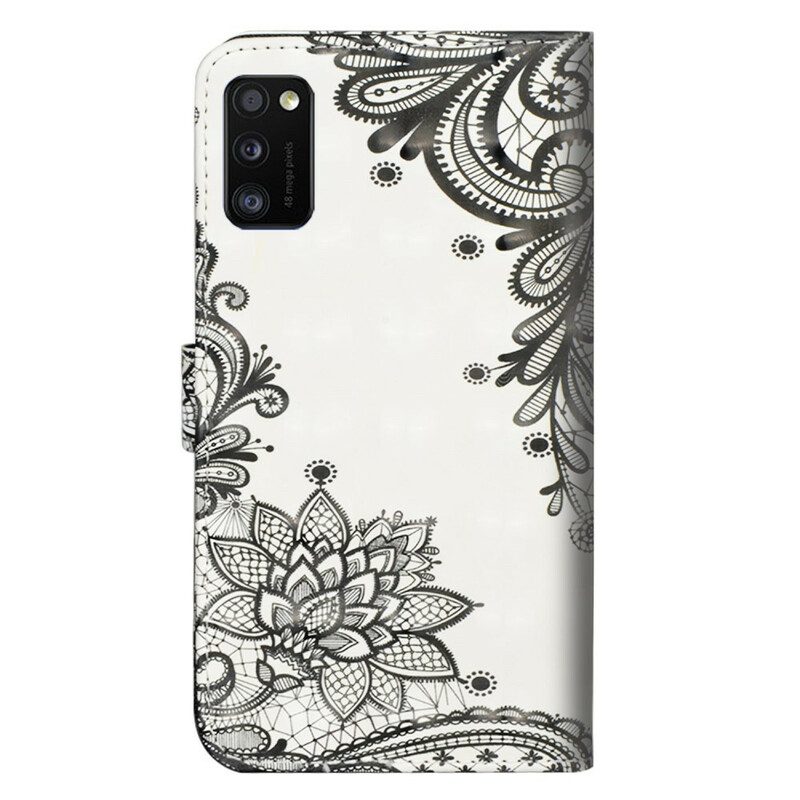 Folio Cover Samsung Galaxy A41 Pizzo Elegante