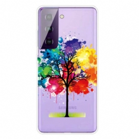 Cover Samsung Galaxy S21 5G Albero Dell'acquerello