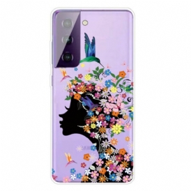 Cover Samsung Galaxy S21 5G Bella Testa Di Fiore