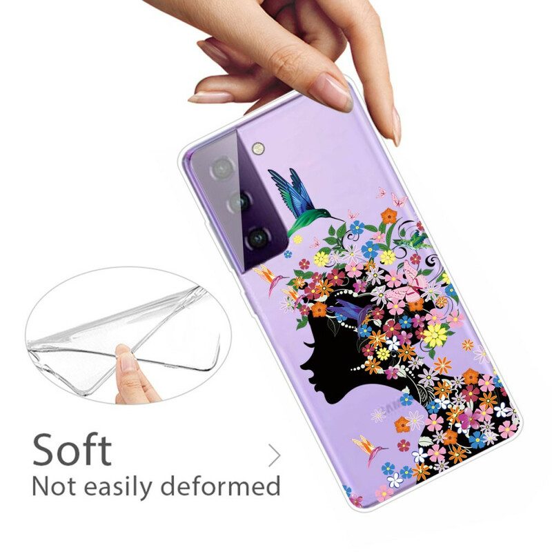 Cover Samsung Galaxy S21 5G Bella Testa Di Fiore