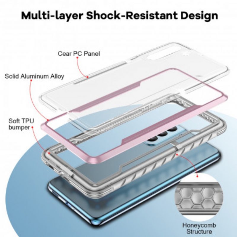 Cover Samsung Galaxy S21 5G Bordi Paraurti Ibridi Trasparenti