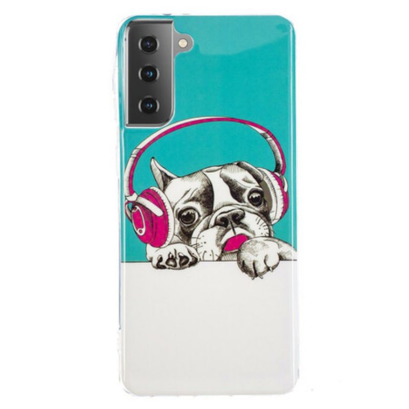 Cover Samsung Galaxy S21 5G Cane Fluorescente