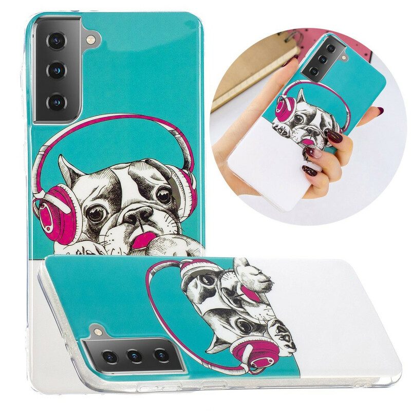 Cover Samsung Galaxy S21 5G Cane Fluorescente