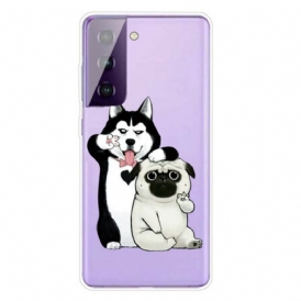 Cover Samsung Galaxy S21 5G Cani Divertenti