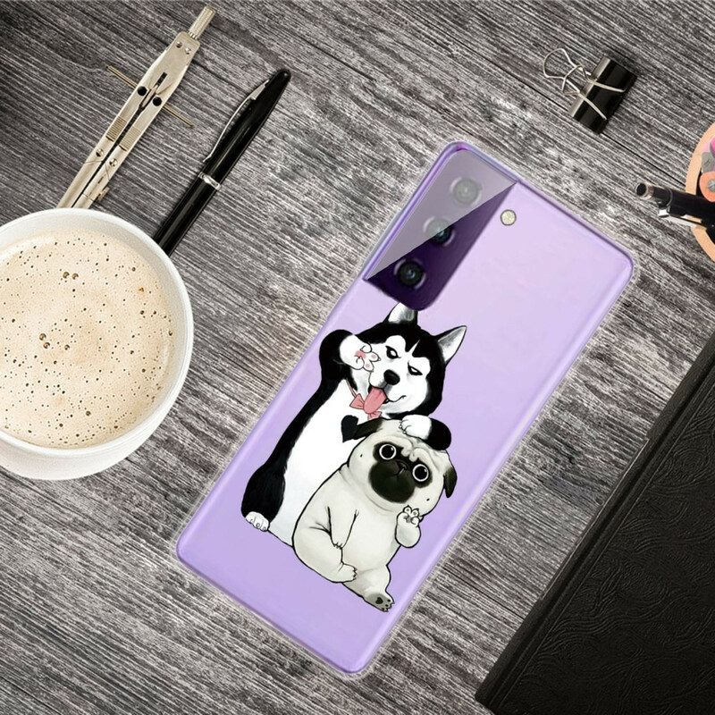 Cover Samsung Galaxy S21 5G Cani Divertenti