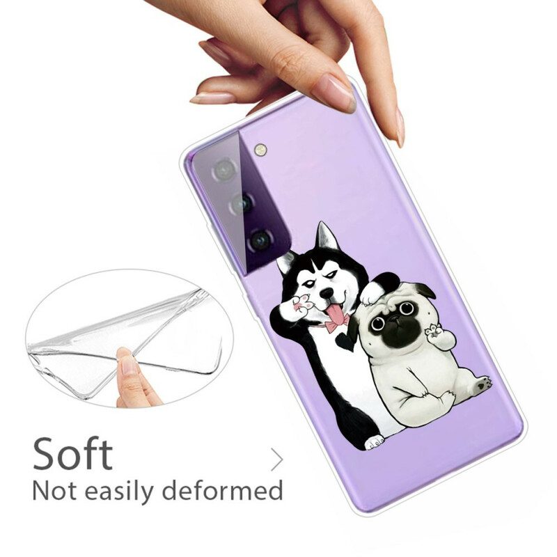 Cover Samsung Galaxy S21 5G Cani Divertenti