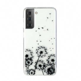 Cover Samsung Galaxy S21 5G Denti Di Leone Neri Senza Cuciture