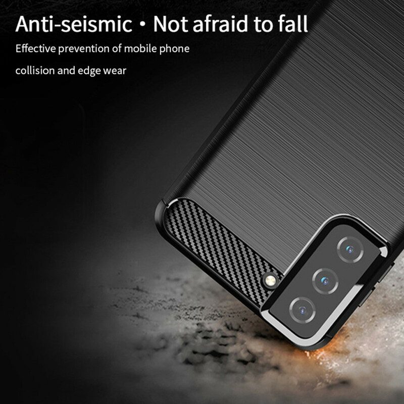 Cover Samsung Galaxy S21 5G Fibra Di Carbonio Spazzolata Mofi