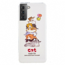 Cover Samsung Galaxy S21 5G Gatti Fluorescenti