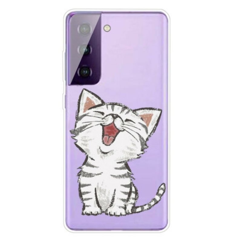 Cover Samsung Galaxy S21 5G Gatto Amorevole