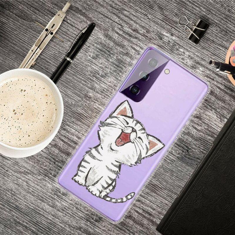 Cover Samsung Galaxy S21 5G Gatto Amorevole