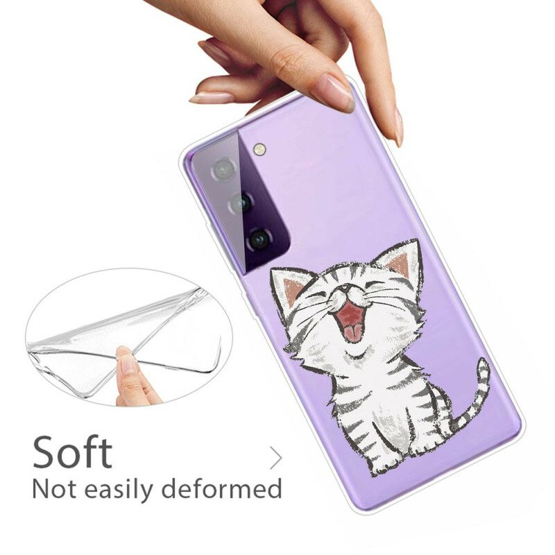 Cover Samsung Galaxy S21 5G Gatto Amorevole