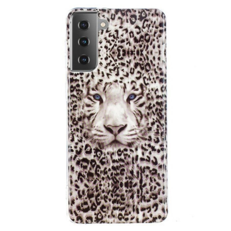 Cover Samsung Galaxy S21 5G Leopardo Fluorescente