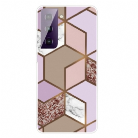 Cover Samsung Galaxy S21 5G Marmo Geometrico