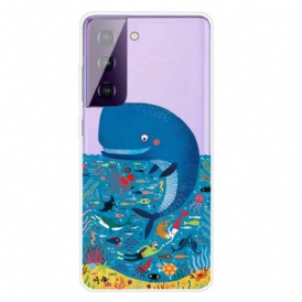 Cover Samsung Galaxy S21 5G Mondo Marino