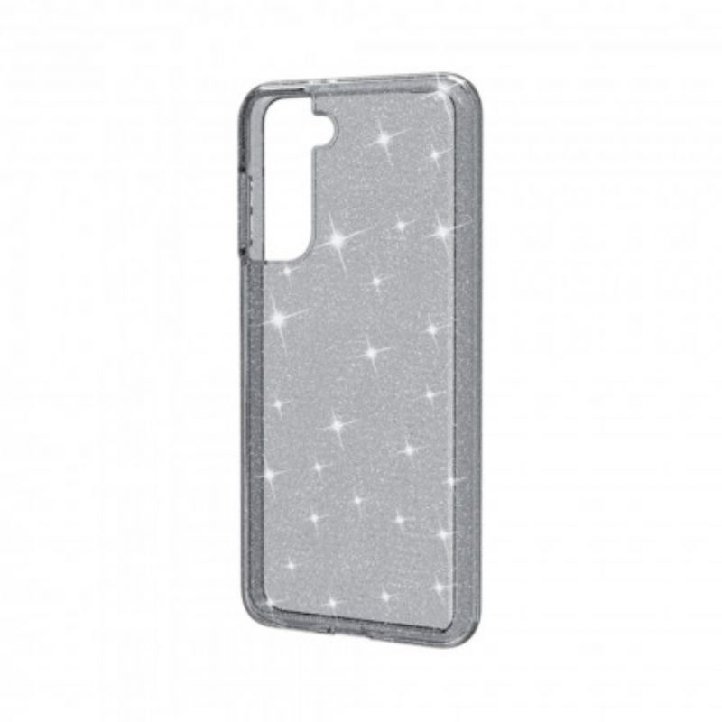 Cover Samsung Galaxy S21 5G Paillettes Trasparenti