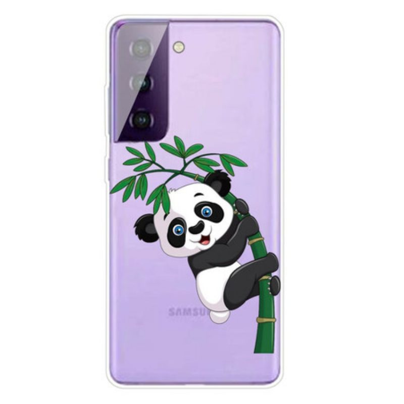 Cover Samsung Galaxy S21 5G Panda Su Bambù