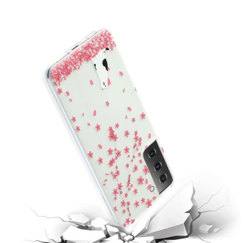 Cover Samsung Galaxy S21 5G Petali E Gatto