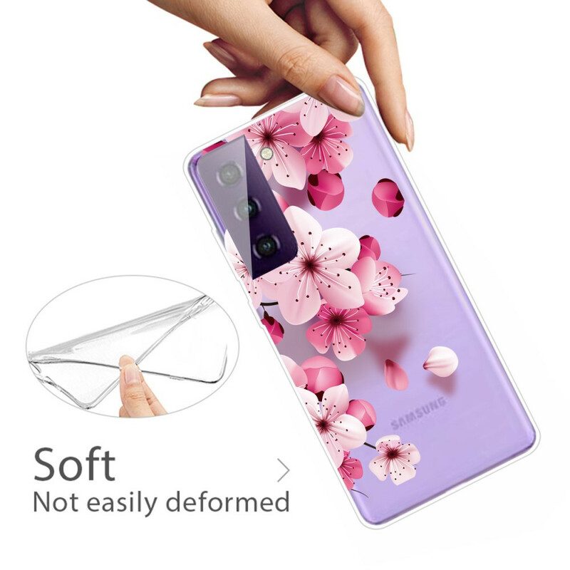 Cover Samsung Galaxy S21 5G Piccoli Fiori Rosa