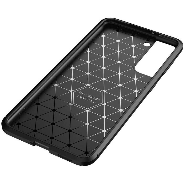 Cover Samsung Galaxy S21 5G Struttura Flessibile In Fibra Di Carbonio