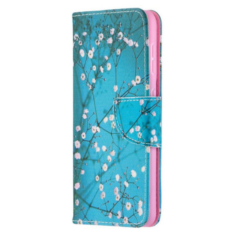 Custodia in pelle Samsung Galaxy S21 5G Albero In Fiore