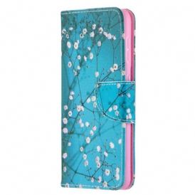 Custodia in pelle Samsung Galaxy S21 5G Albero In Fiore