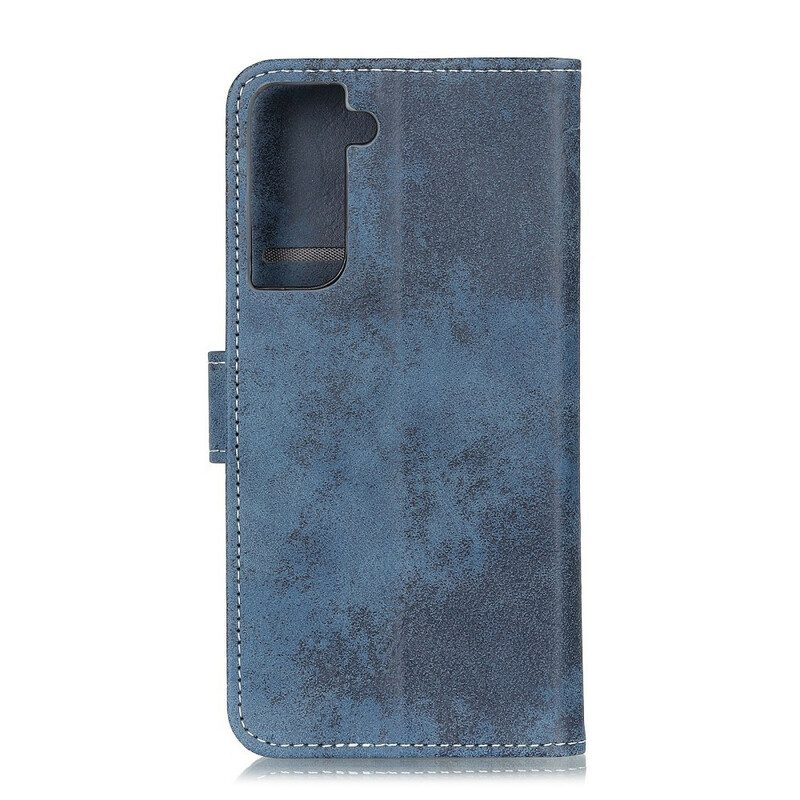 Custodia in pelle Samsung Galaxy S21 5G Ecopelle Vintage