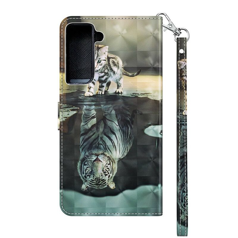 Custodia in pelle Samsung Galaxy S21 5G Ernesto La Tigre