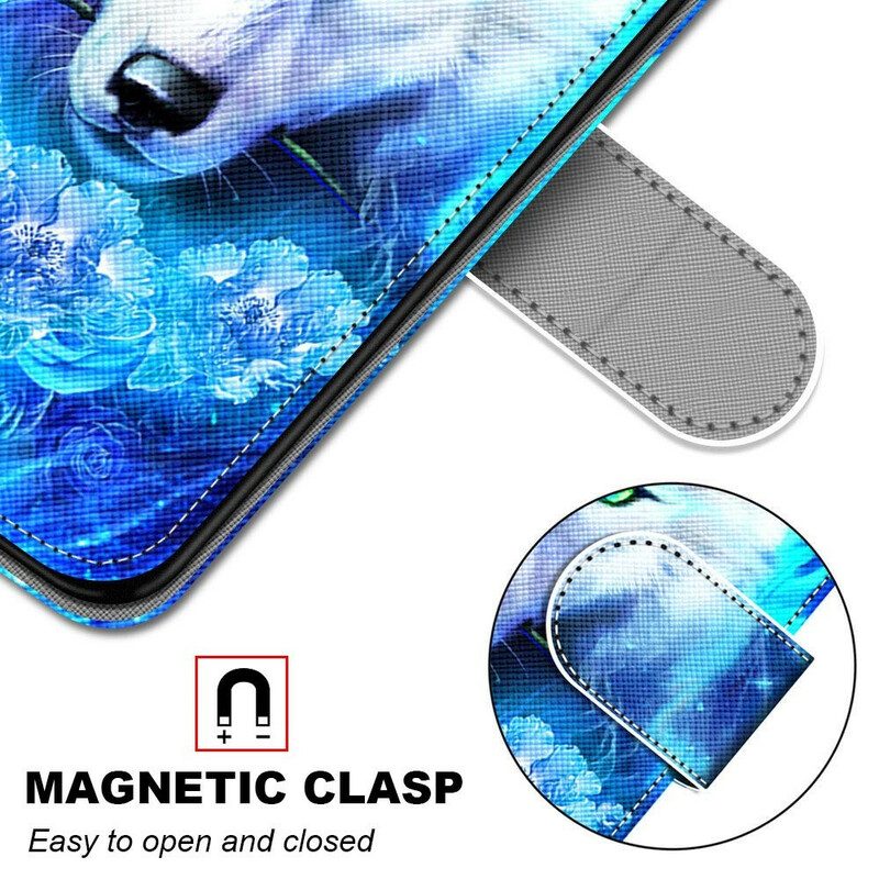 Custodia in pelle Samsung Galaxy S21 5G Lupo Magico