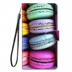 Custodia in pelle Samsung Galaxy S21 5G Macarons