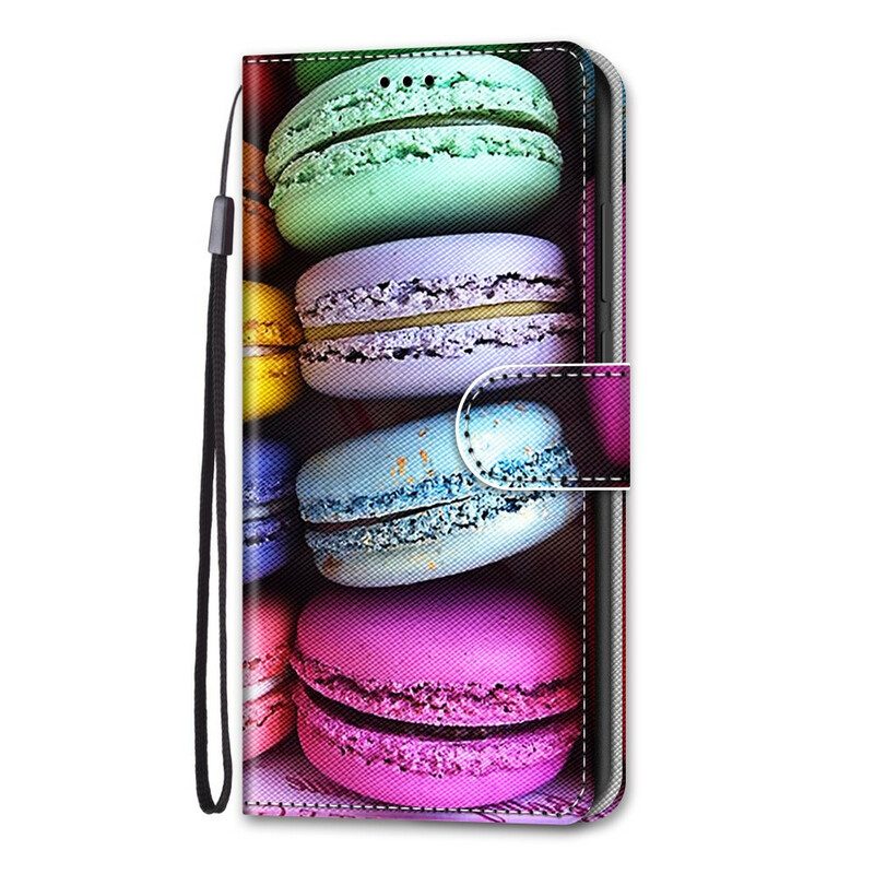 Custodia in pelle Samsung Galaxy S21 5G Macarons