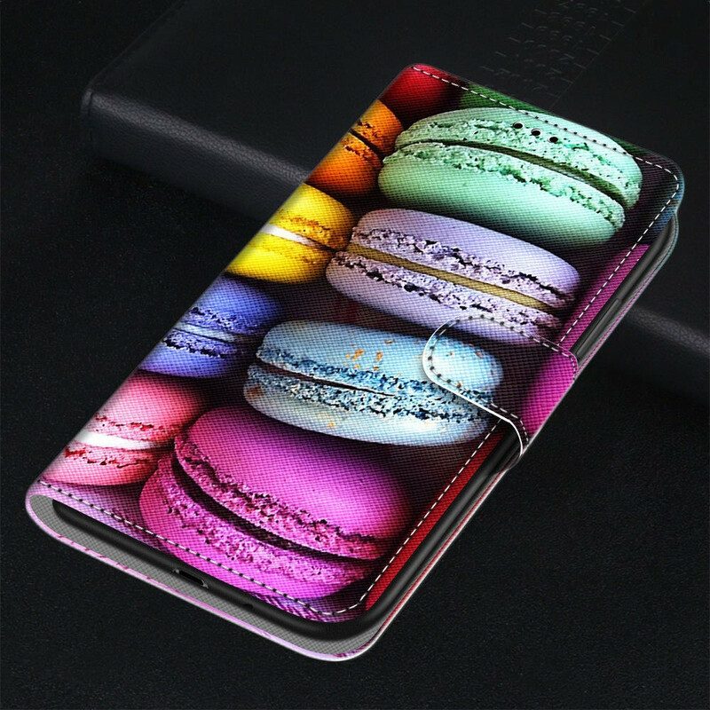 Custodia in pelle Samsung Galaxy S21 5G Macarons