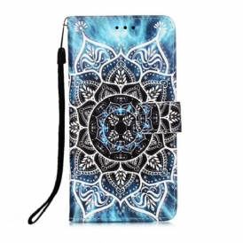 Custodia in pelle Samsung Galaxy S21 5G Mandala Nel Cielo