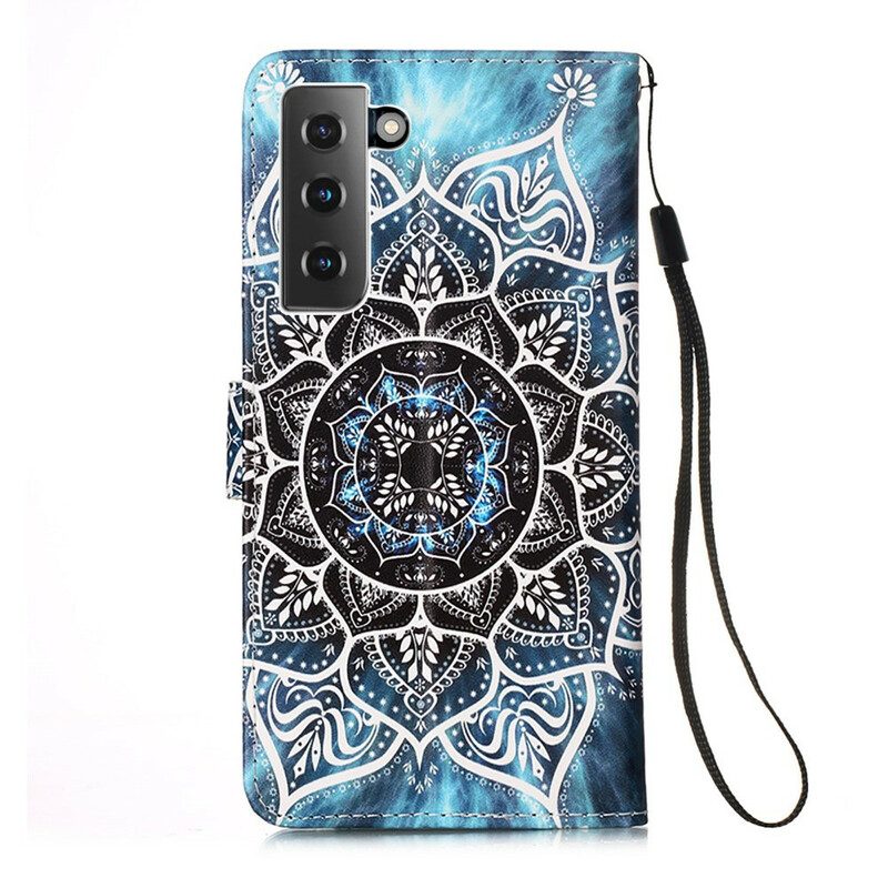 Custodia in pelle Samsung Galaxy S21 5G Mandala Nel Cielo