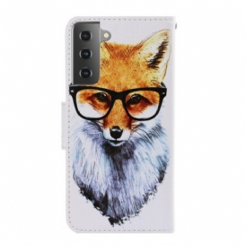 Folio Cover Samsung Galaxy S21 5G Brainy Fox Con Cinturino