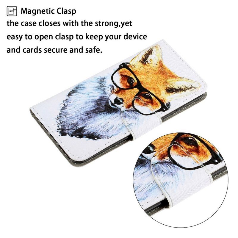 Folio Cover Samsung Galaxy S21 5G Brainy Fox Con Cinturino