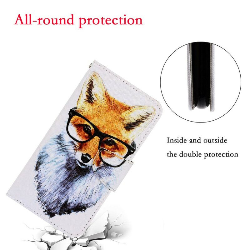 Folio Cover Samsung Galaxy S21 5G Brainy Fox Con Cinturino