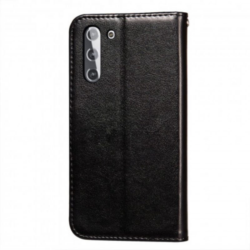 Folio Cover Samsung Galaxy S21 5G Chiusura In Pelle Stile Reversibile