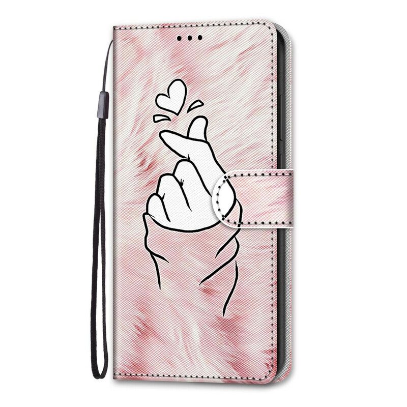 Folio Cover Samsung Galaxy S21 5G Cuore Del Dito