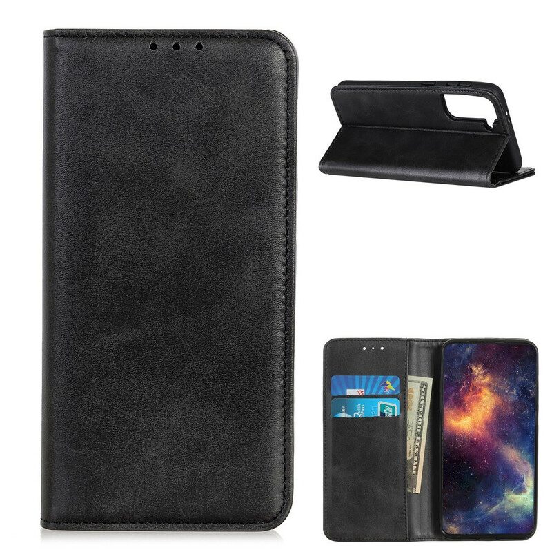 Folio Cover Samsung Galaxy S21 5G Custodia in pelle Cuoio Spaccato