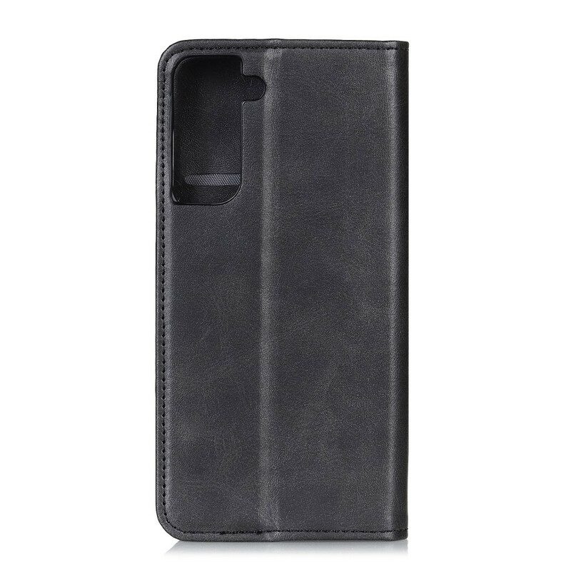 Folio Cover Samsung Galaxy S21 5G Custodia in pelle Cuoio Spaccato