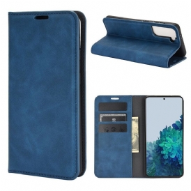 Folio Cover Samsung Galaxy S21 5G Custodia in pelle Effetto Pelle Morbida