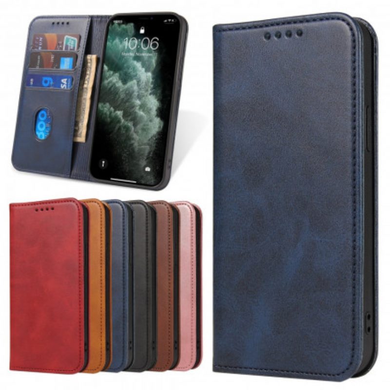 Folio Cover Samsung Galaxy S21 5G Custodia in pelle Effetto Pelle Stile Business